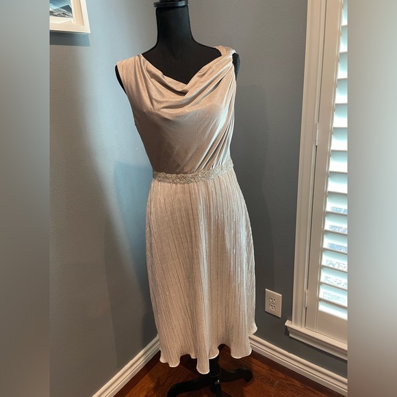 Tahari Stone/Silver Dress - Picture 1 of 6